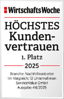 WirtschaftsWoche - Höchstes Kundenvertrauen